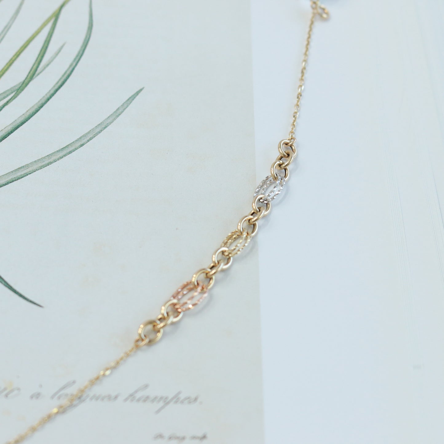 Pulsera linked 3 oros