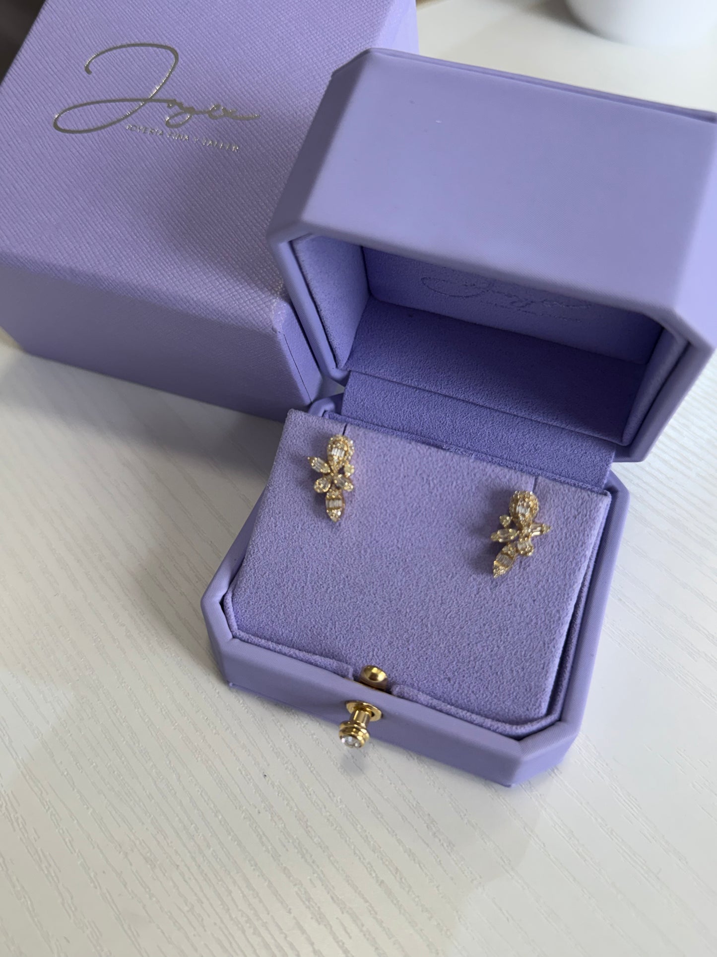 Aretes multishape gota y hojas chicos