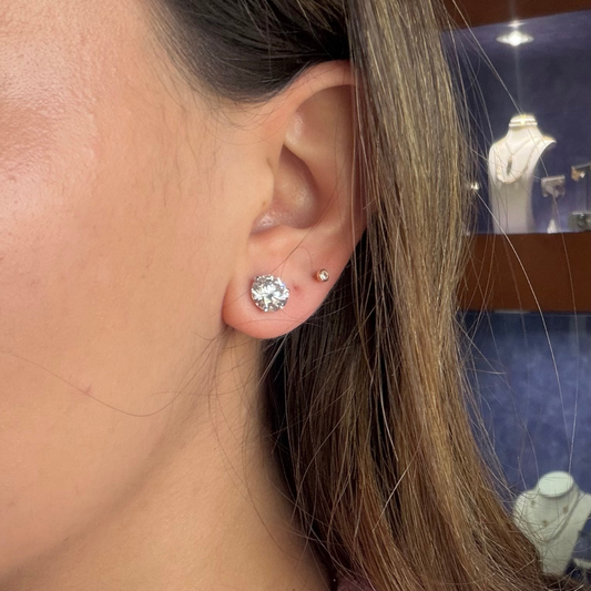 4.00ctw Lab grown martini studs