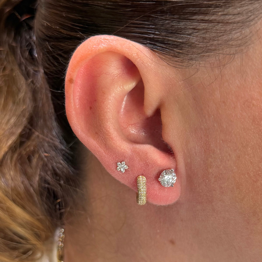 2.00ctw Lab grown martini studs