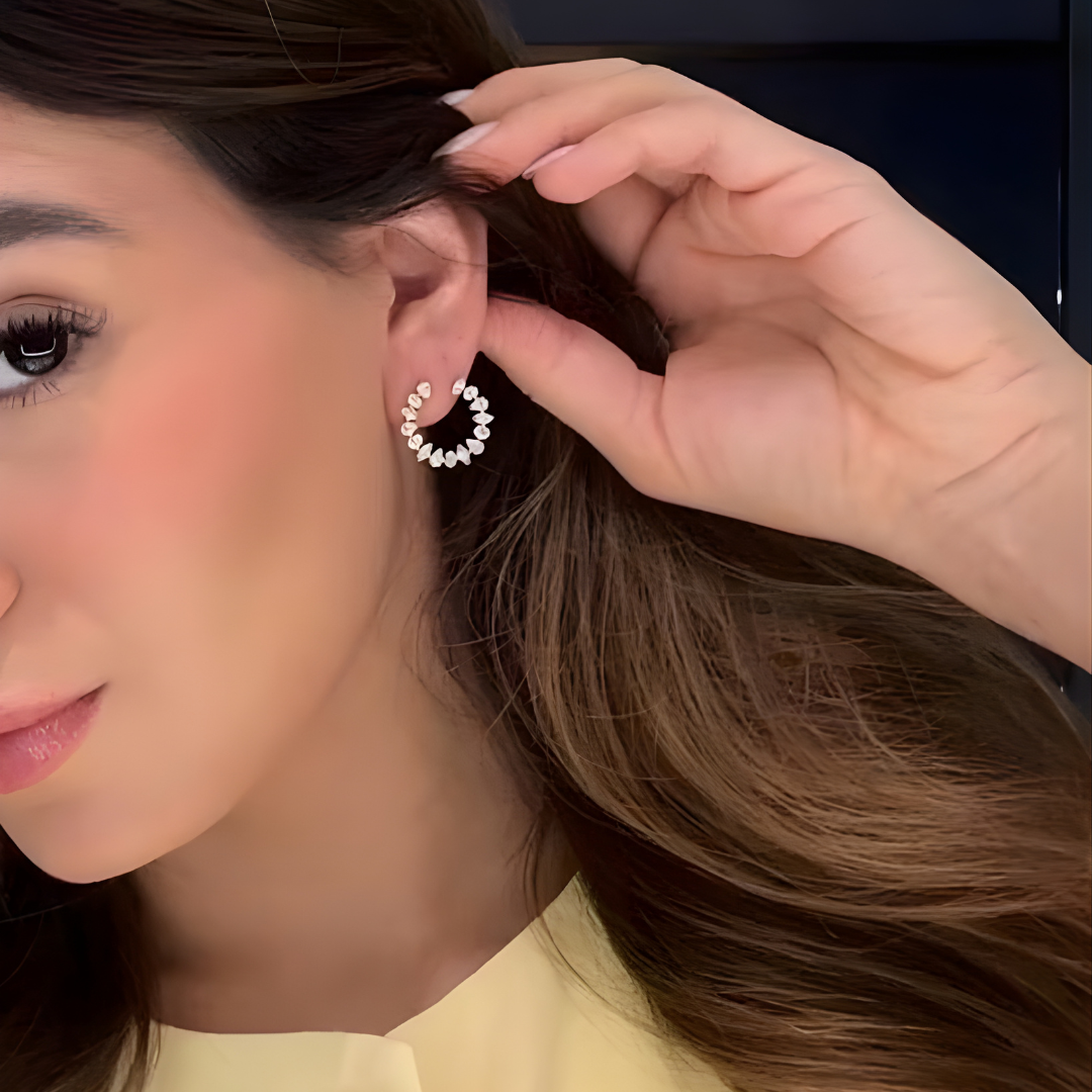 3 Diamond Earrings
