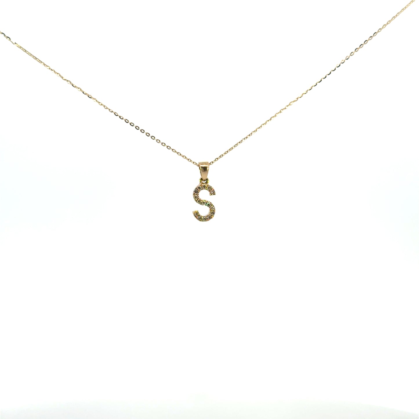 Inicial S oro amarillo