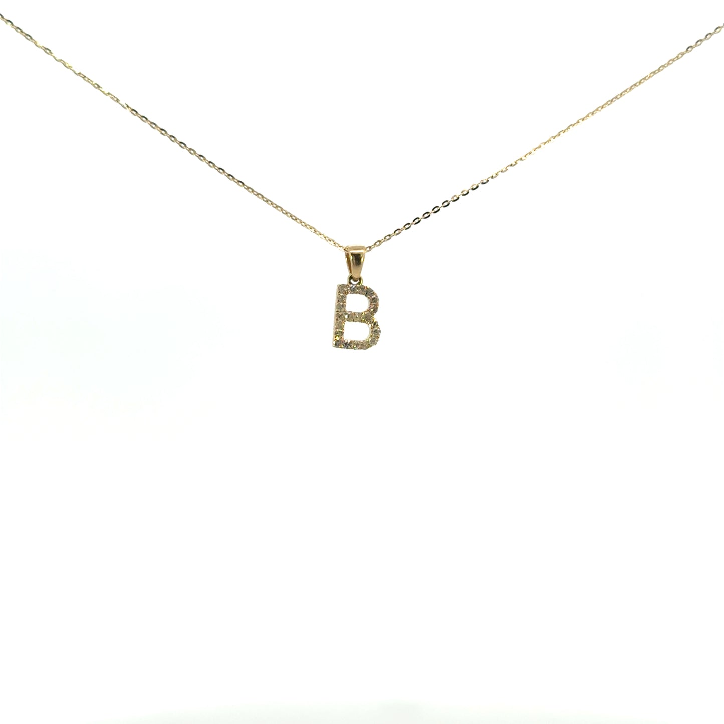 Inicial B oro amarillo