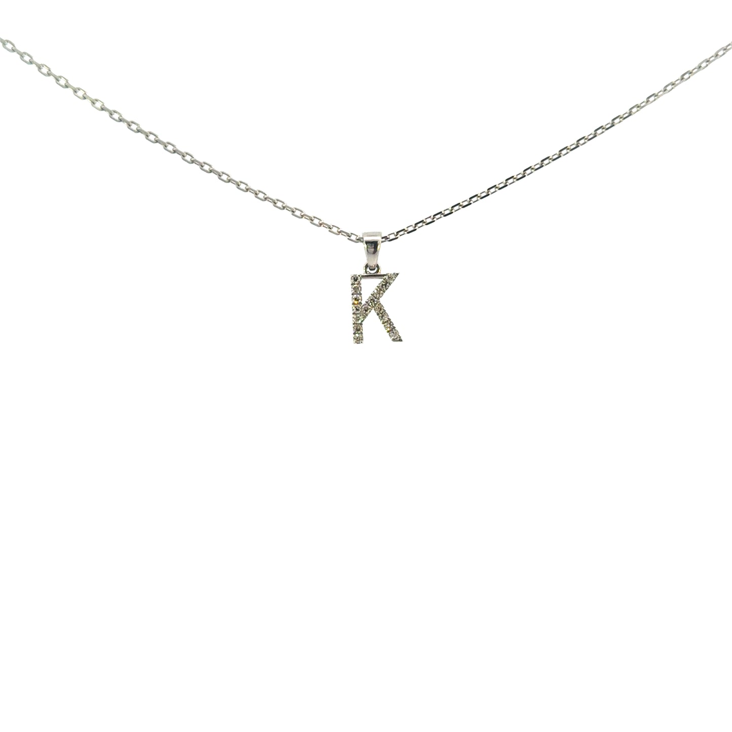 Inicial K oro blanco
