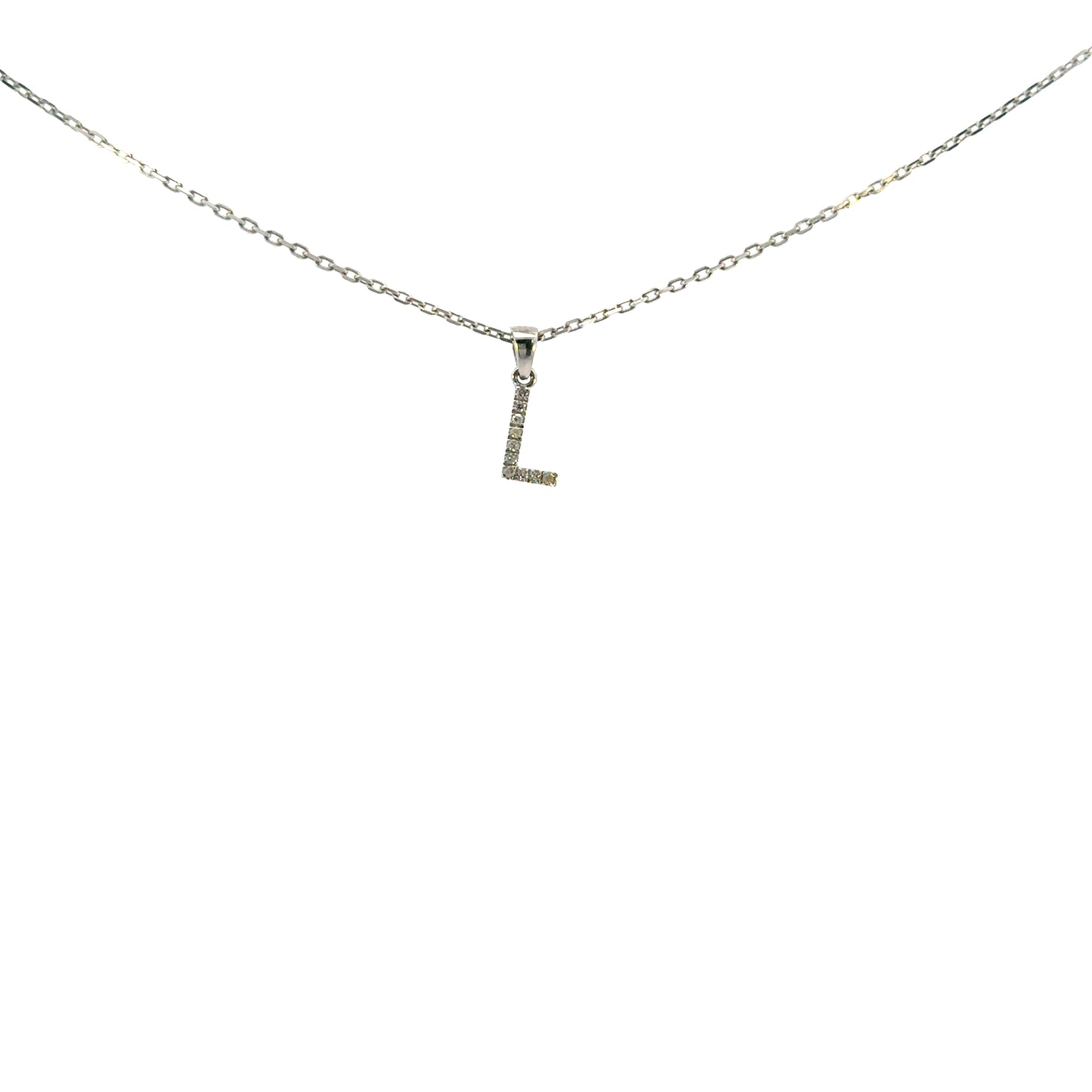 Inicial L oro blanco