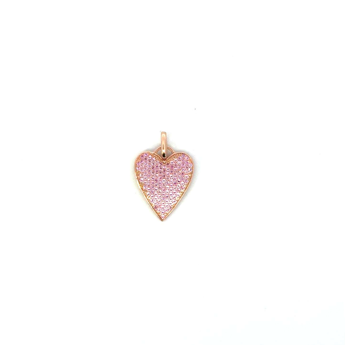 Dije corazon oro rosa