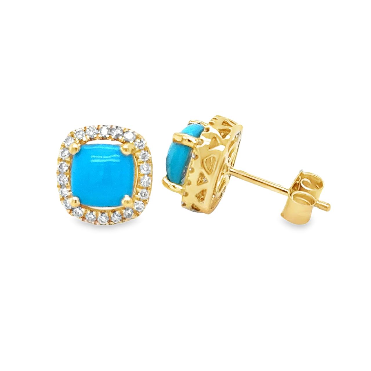 Aretes Turquesa Cushion