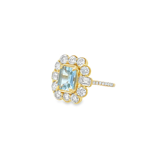 Anillo Royal de Aguamarina