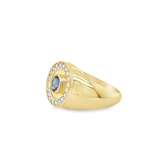 Pinky ring Cecilia zafiro