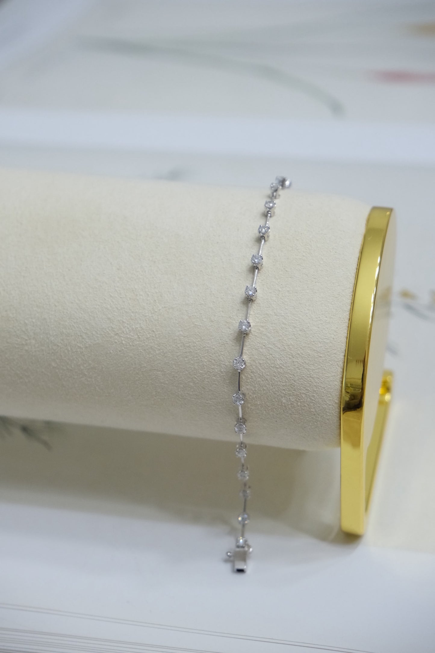Pulsera link diamantes naturales