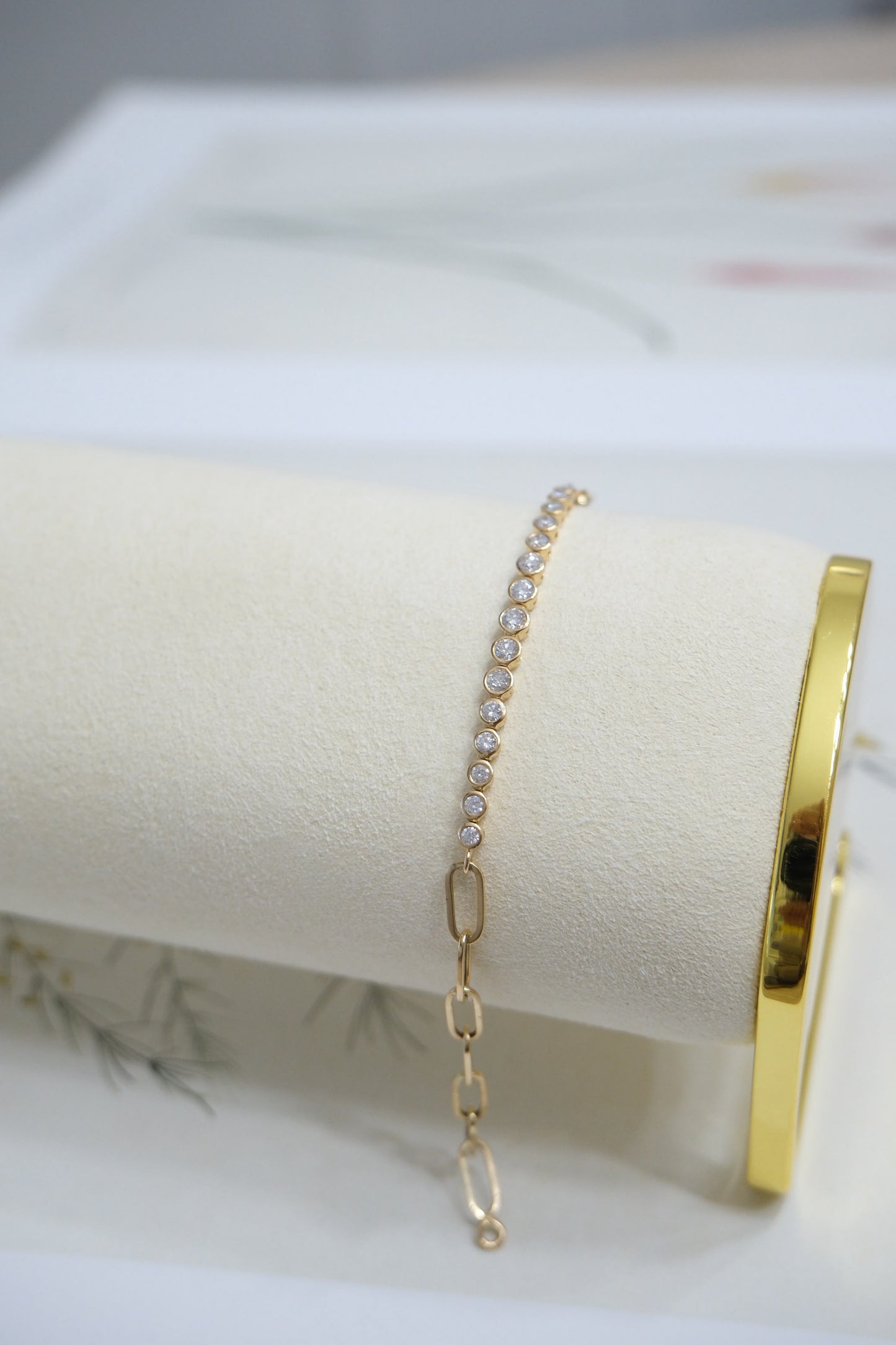 Pulsera diamantes biselados