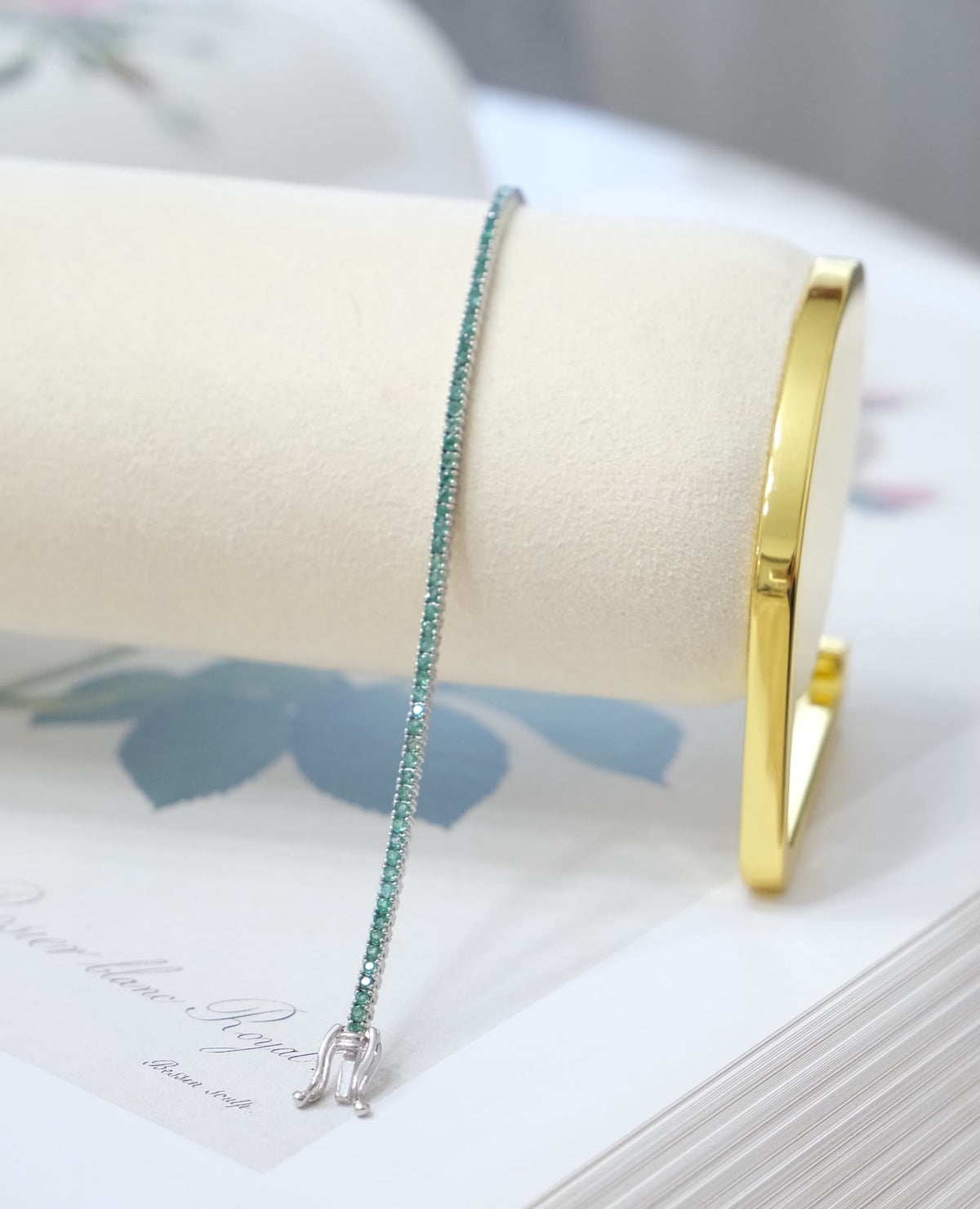 Pulsera tennis bracelet esmeralda