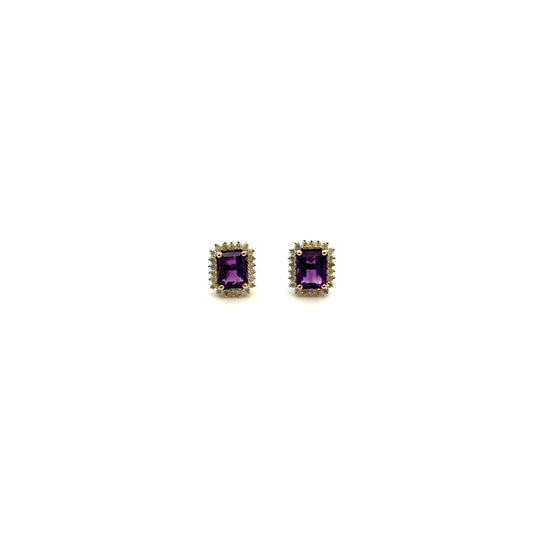 Aretes amatistas