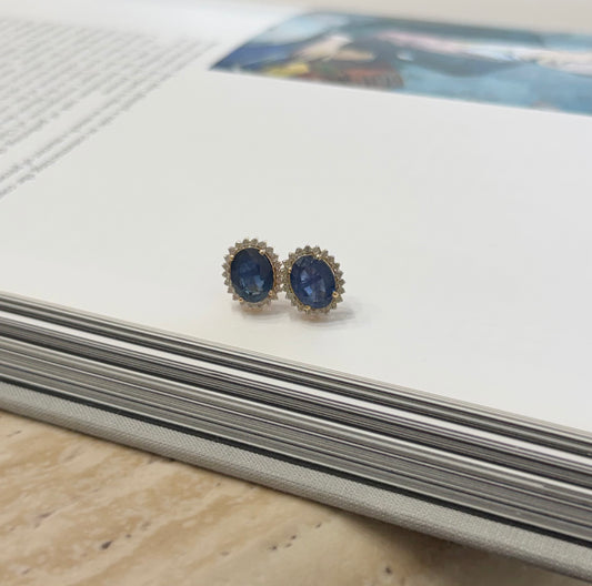 Aretes de zafiro