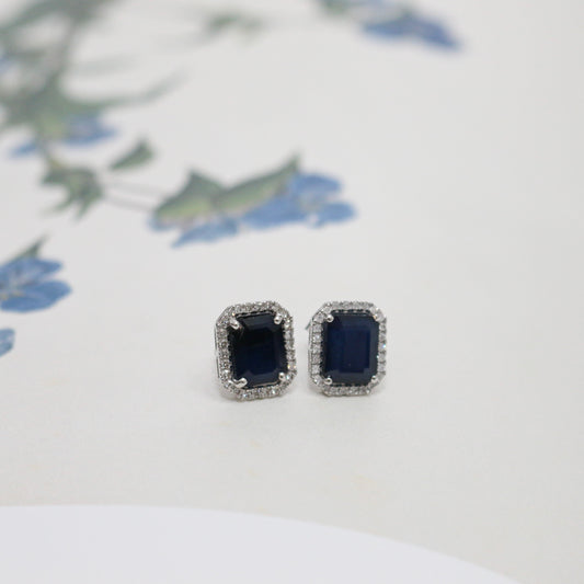 Classic sapphire earrings