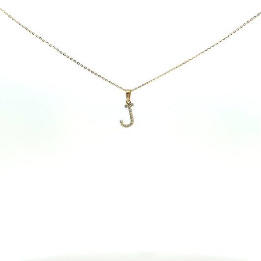 Inicial J oro amarillo