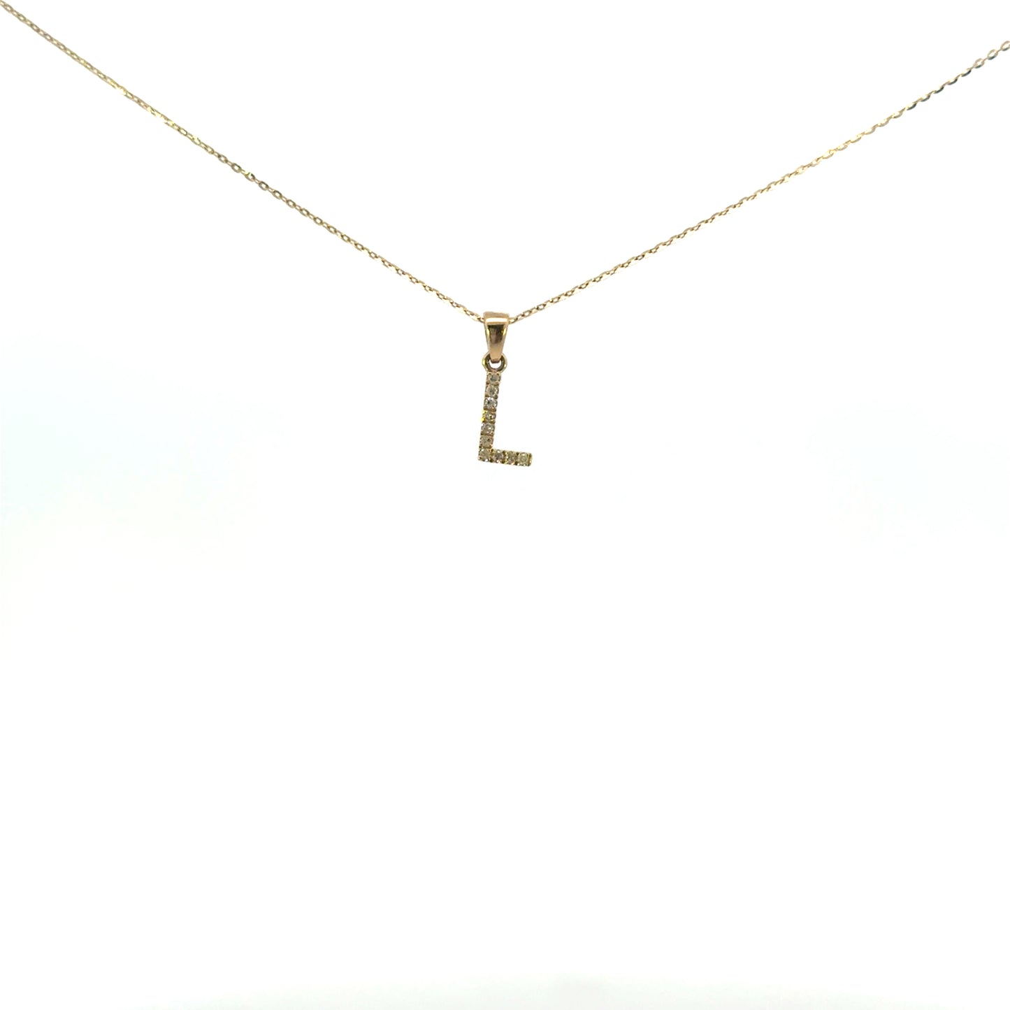 Inicial L oro amarillo