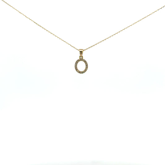 Inicial O oro amarillo