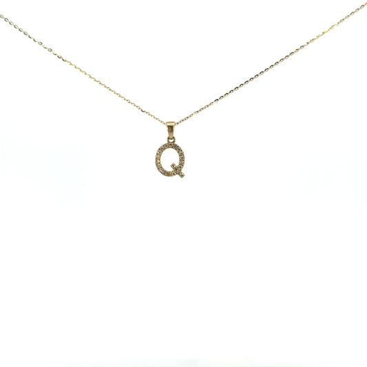 Inicial Q oro amarillo