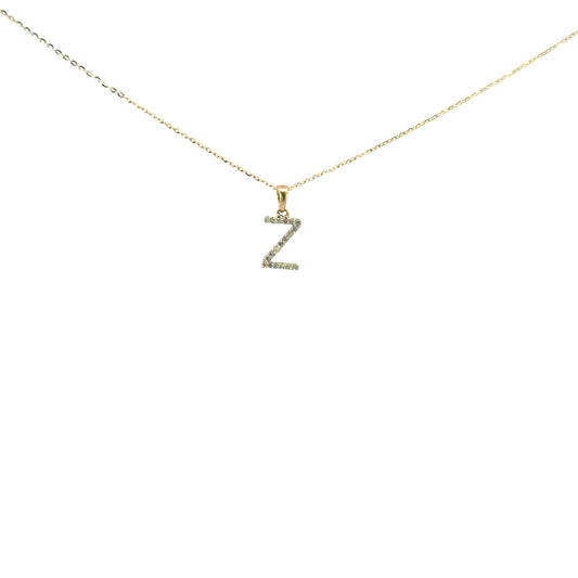 Inicial Z oro amarillo