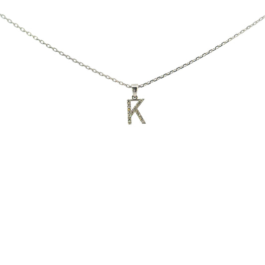 Inicial K oro blanco