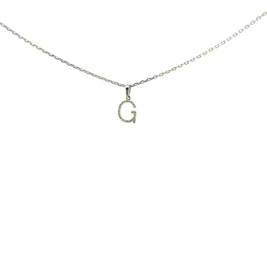 Inicial G oro blanco