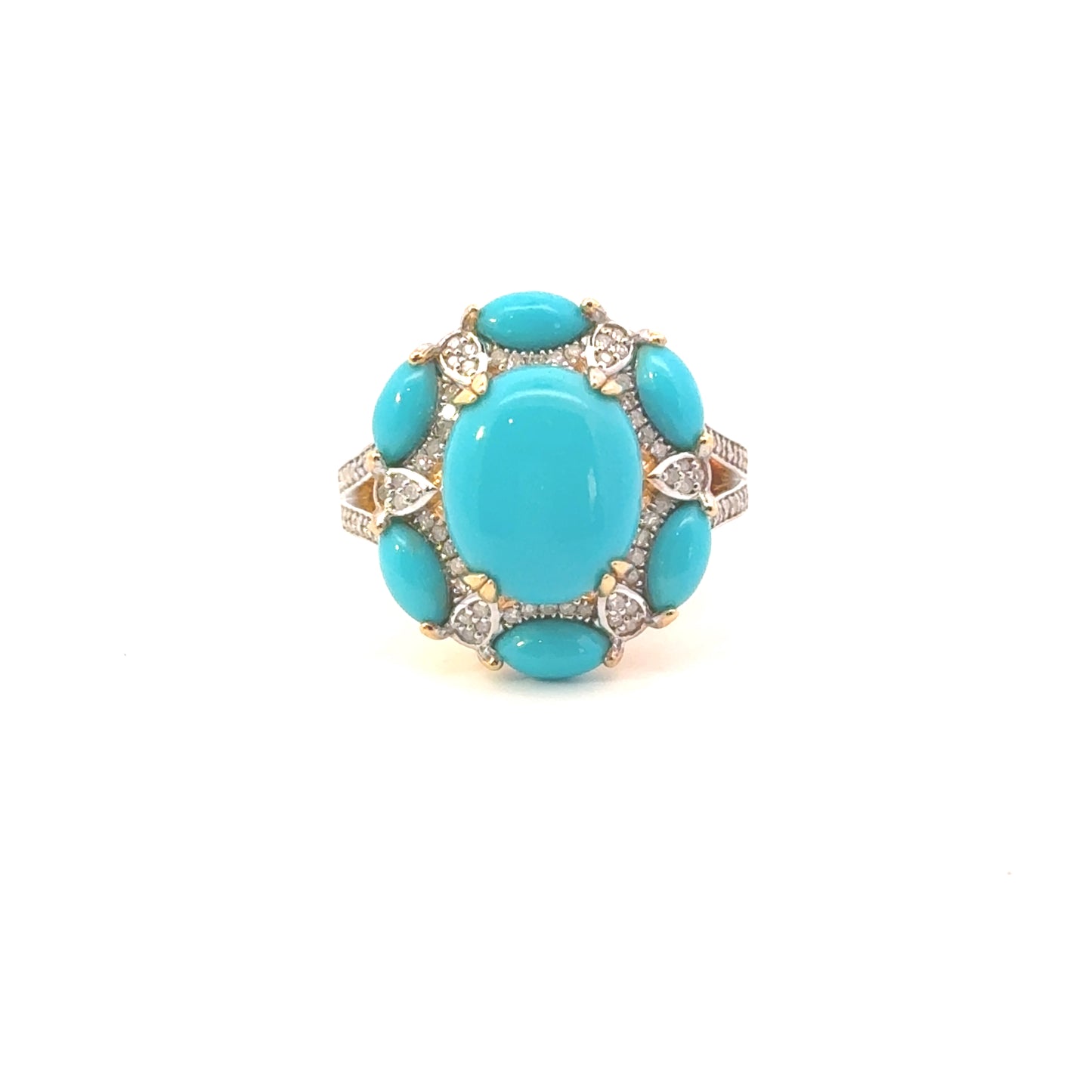 Anillo plata turquesas