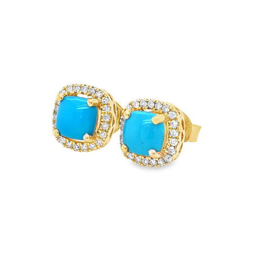 Aretes Turquesa Cushion