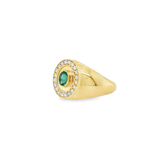 Pinky Ring Cecilia de Esmeralda