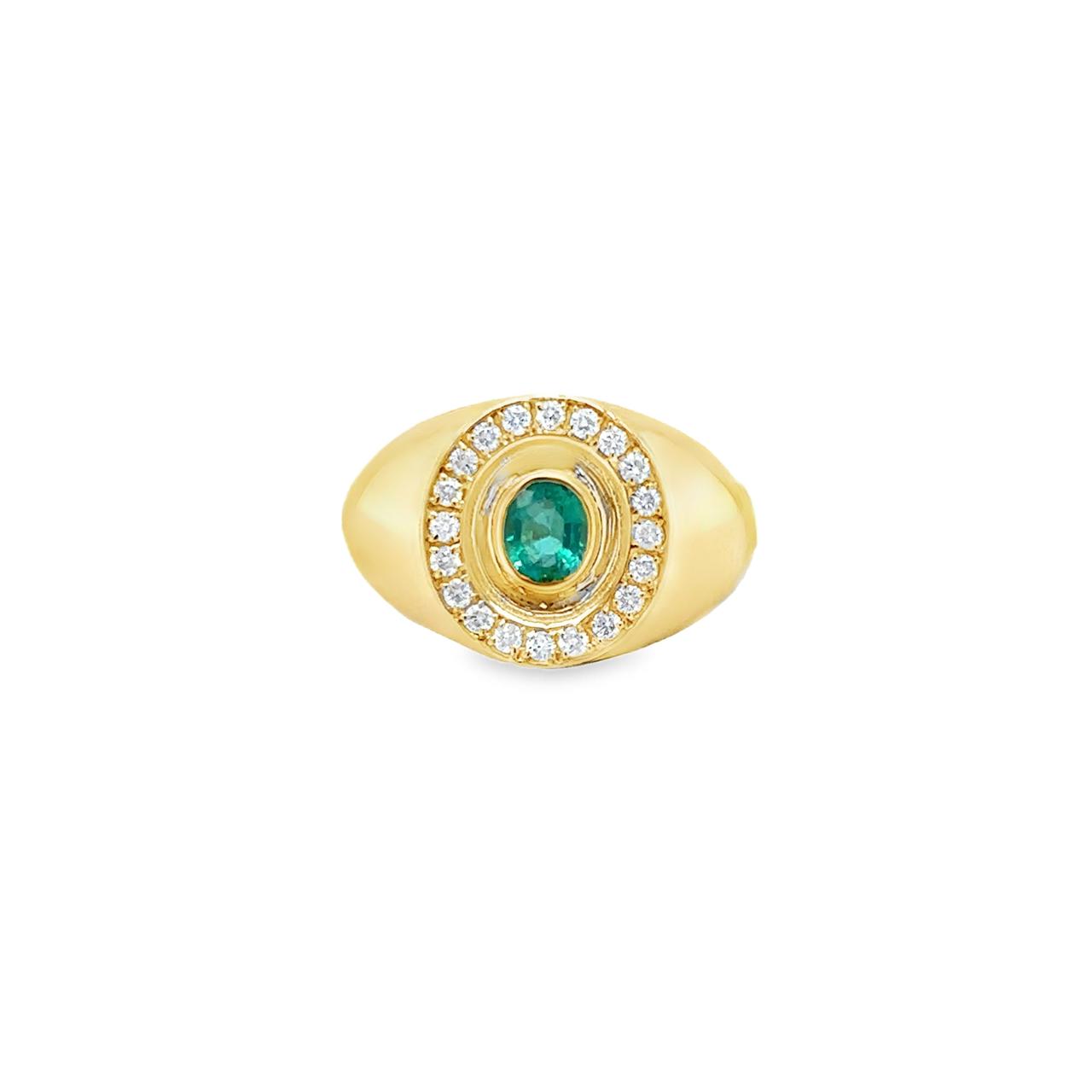 Pinky Ring Cecilia de Esmeralda