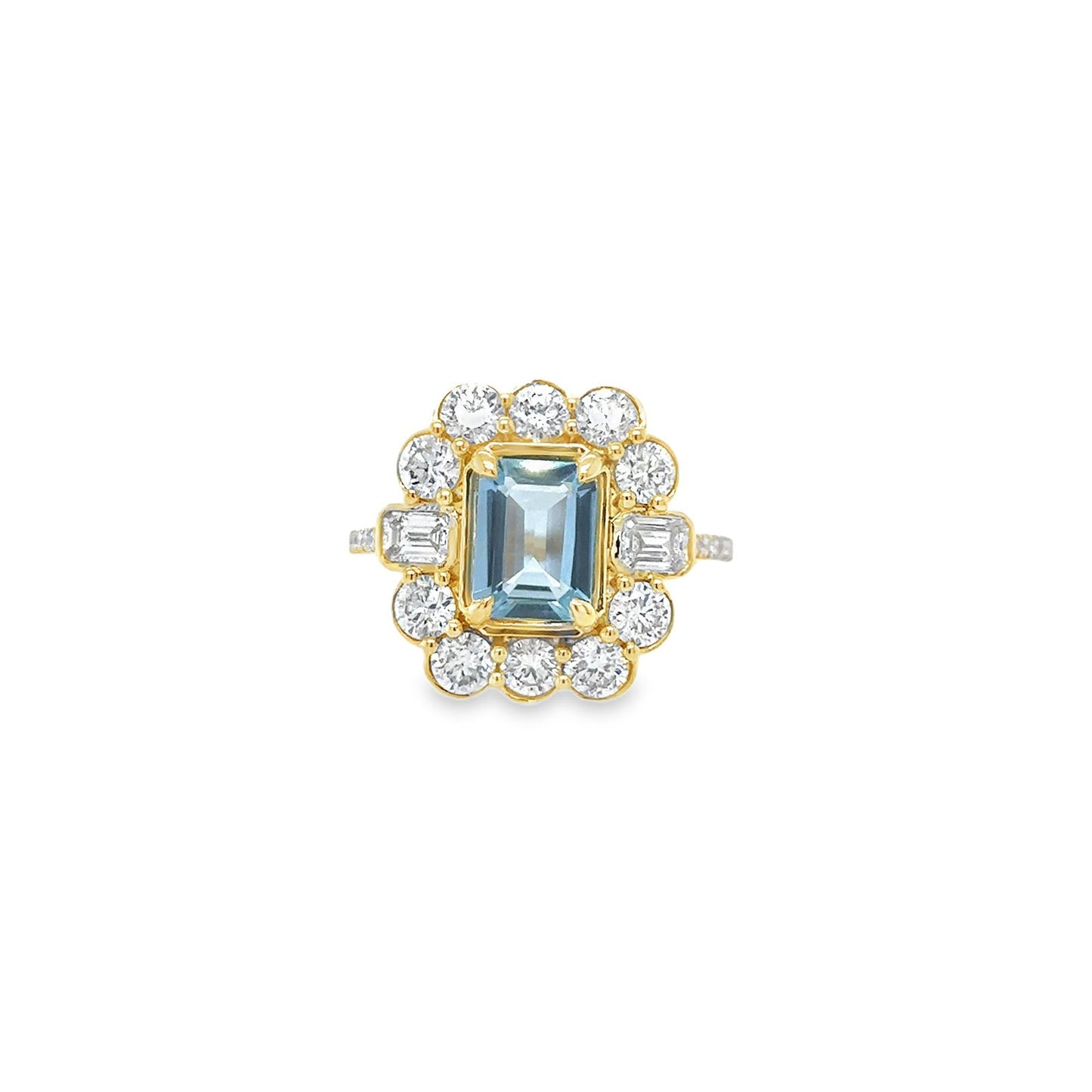 Anillo Royal de Aguamarina