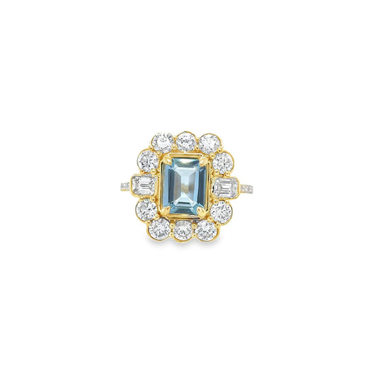 Anillo Royal de Aguamarina