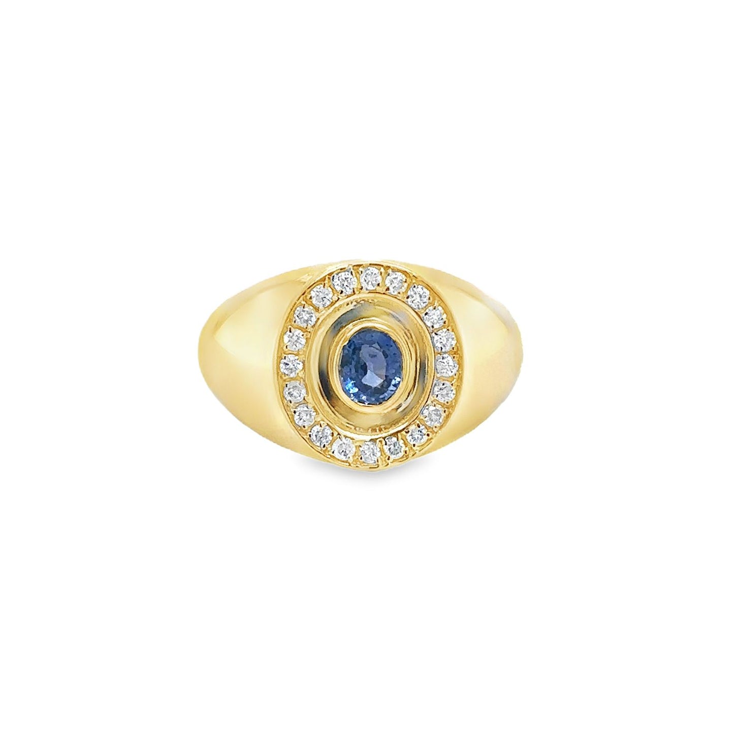 Pinky ring Cecilia zafiro