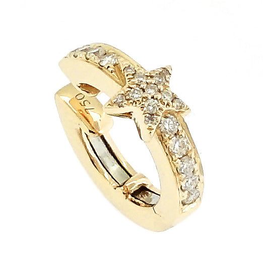 Earcuff estrella diamantes