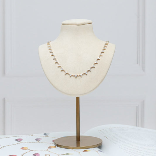 Gargantilla trinity diamantes naturales