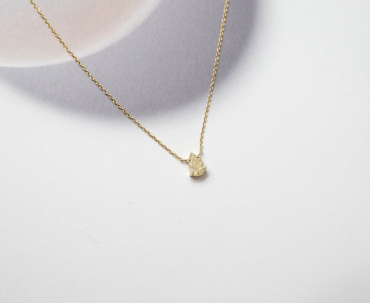 Collar gota diamante amarillo