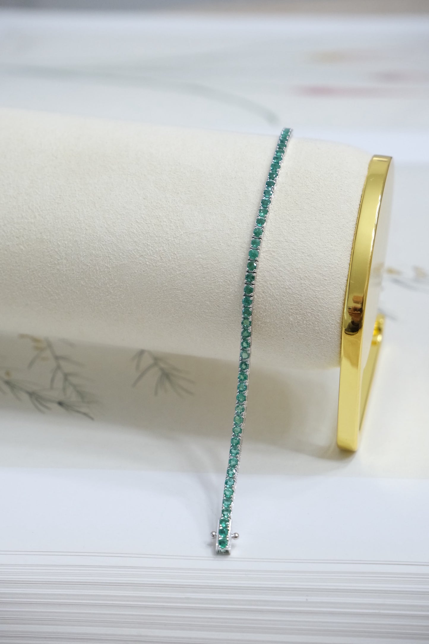 Pulsera tennis bracelet esmeralda