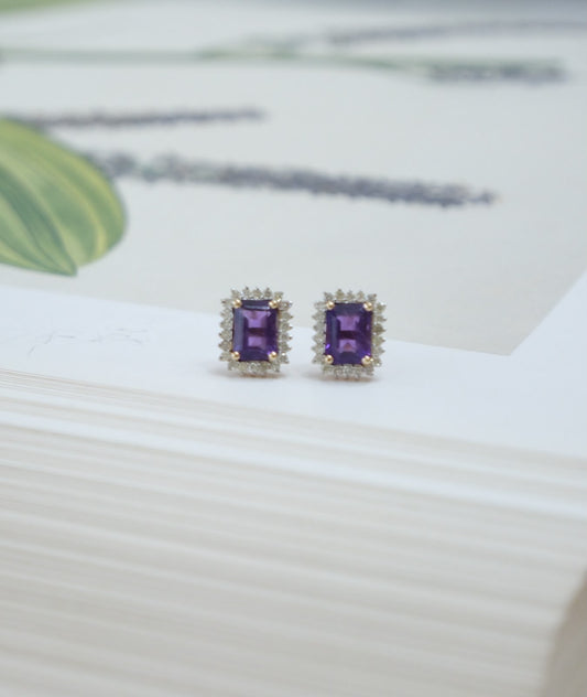 Aretes amatistas