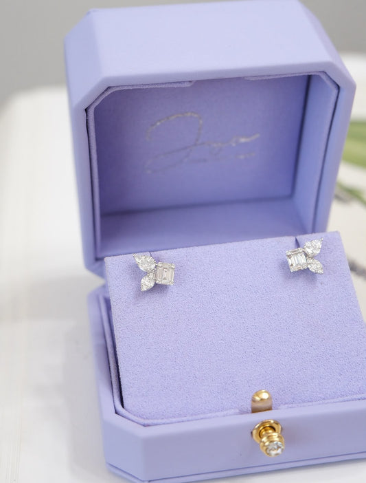 Aretes mariposa multishape 2 hojas