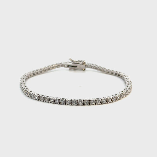 Pulsera plata tennis bracelet plata