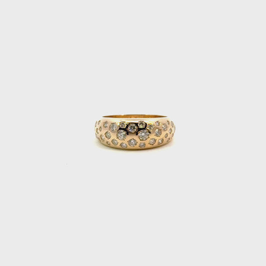 Anillo lluvia de diamantes