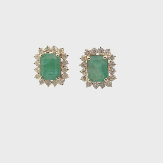 Aretes esmeralda